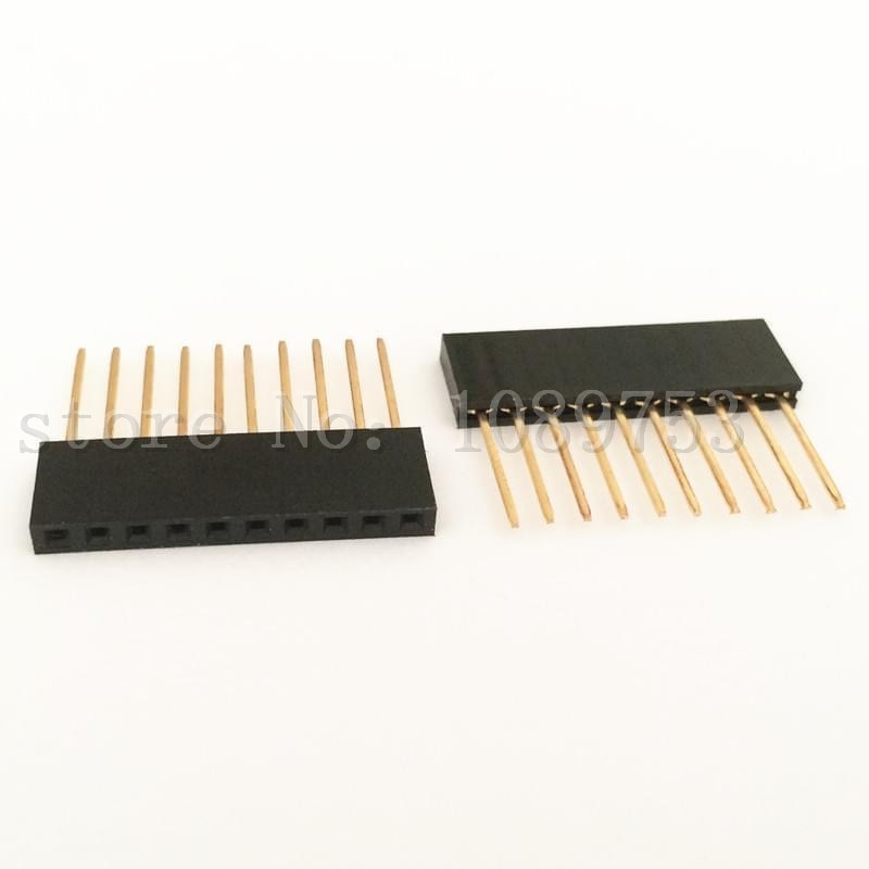 Arduino 忡  20Pcs 10Pin  Ű ū    Ŀ /20Pcs 10Pin Female Tall Stackable Header Connector Socket For Arduino Shield Black